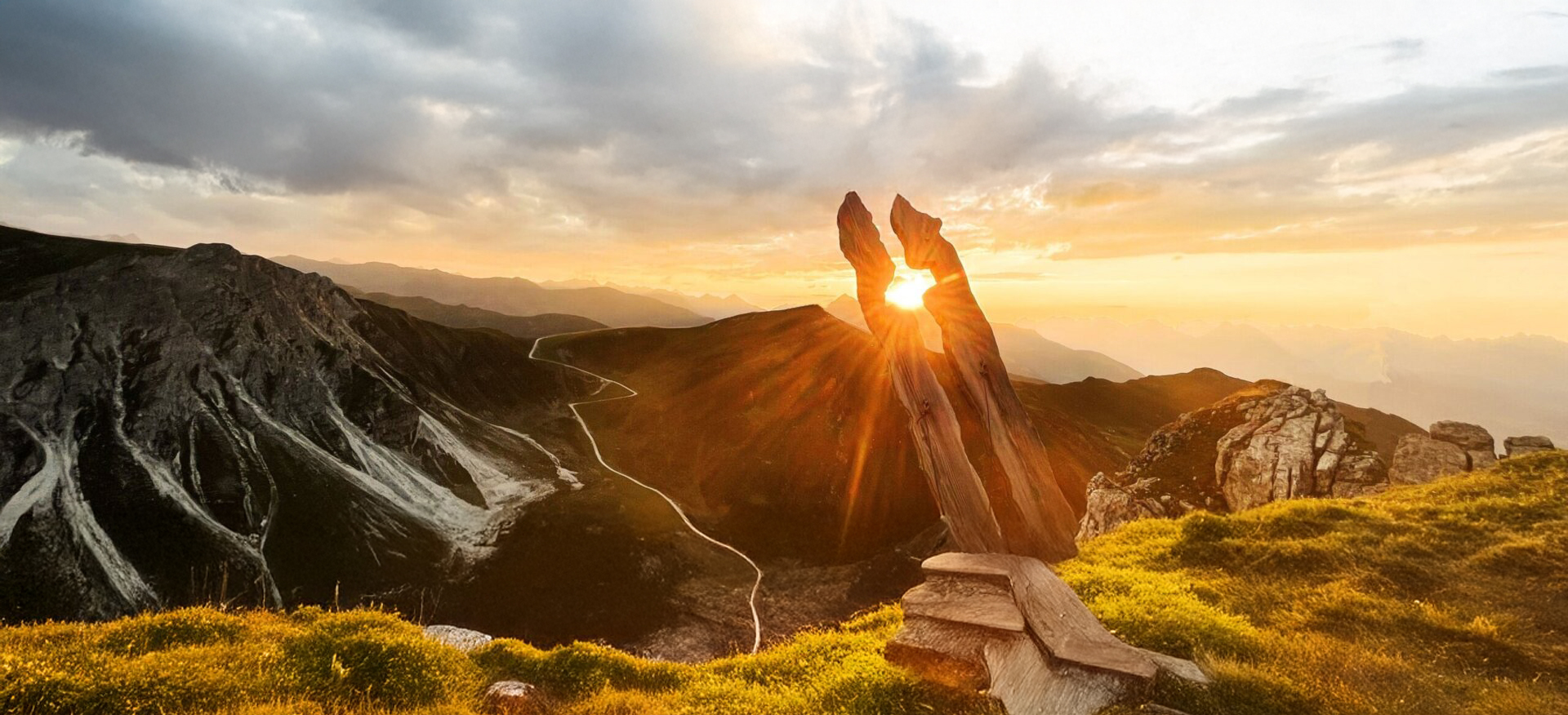 Widdersberg bei Sonnenuntergang